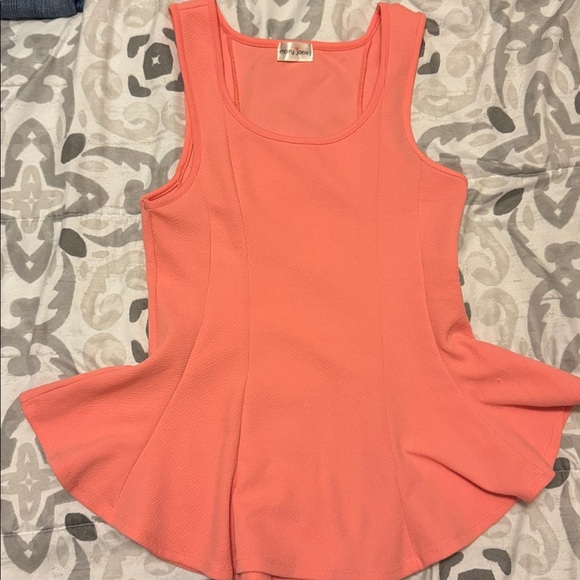 Peplum Blouse. The color is like a peach. - Picture 1 of 4